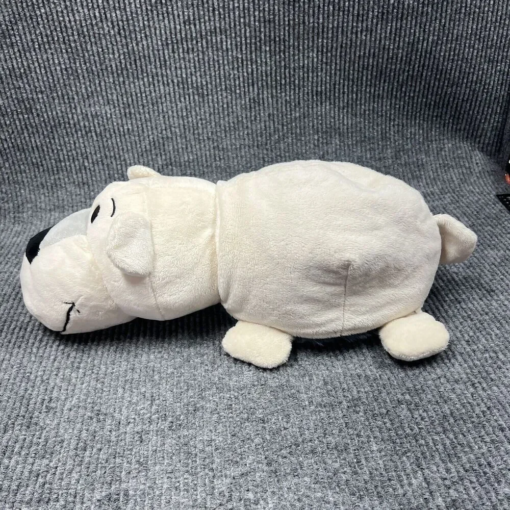 Just Play FlipaZoo 2 in 1 Plush 20” White Polar Bear Poppi/Gray Husky‎ Dog Asher
